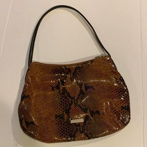 Desmo leather snakeskin handbag purse